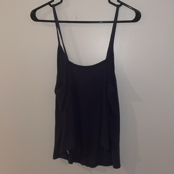 American Eagle Navy Blue Tank Top with Button-up Front - Picture 5 of 8